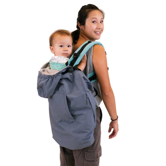 Cozy-Dry Baby Carrier Cover - Heather Grey