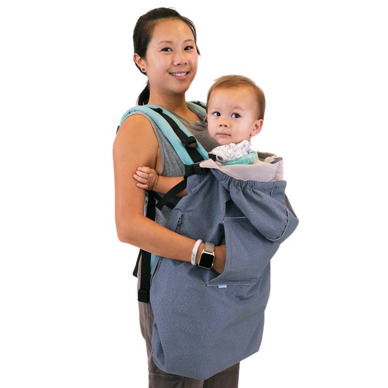 Cozy-Dry Baby Carrier Cover - Heather Grey